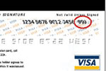 Visa CVV2 example